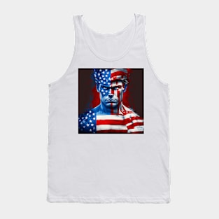 [AI Art] Sturdy Average American man Tank Top